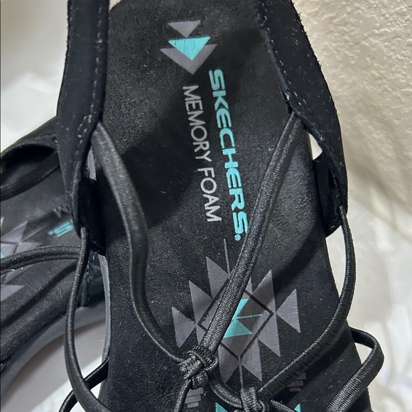 Skechers Women's Black Strappy Sandals - Picture 2 of 7